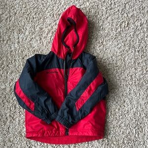Kids reversible Columbia size 6/7 fleece jacket